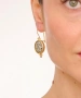 Kiraz Gold And Silver Plated Earring