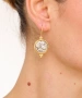 Kiraz Gold And Silver Plated Earring