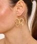 Kiraz Gold Plated Butterfly Earring