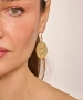 Kiraz Gold Plated Cat Earring