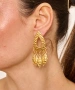 Kiraz Gold Plated Dangling Earring