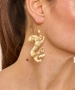 Kiraz Gold Plated Dog Earring