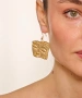 Kiraz Gold Plated Sleeping Beauty Earring