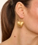 Kiraz Gold Plated Heart Earring