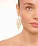 Kiraz Gold Plated Heart Earring