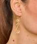 Kiraz Gold Plated Earring