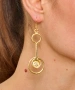 Kiraz Gold Plated Earring