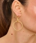 Kiraz Gold Plated Earring