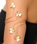 Kiraz Gold Plated Flower Arm Cuff