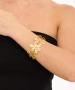 Kiraz Gold Plated Flower Bracelet