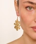 Kiraz Gold Plated Flower Earring