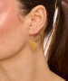Kiraz Gold Plated Heart Earring