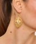 Kiraz Gold Plated Heart Earring