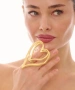 Kiraz Gold Plated Heart Ring