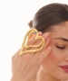 Kiraz Gold Plated Heart Ring