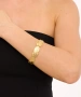 Kiraz Gold Plated Leaf Bracelet