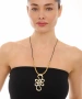 Kiraz Leather Gold Plated Necklace