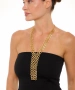 Kiraz Gold Plated Tie Necklace