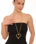 Kiraz Gold Plated Heart Necklace