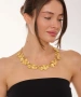 Kiraz Gold Plated Leaf Necklace