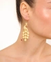 Kiraz Gold Plated Peacock Earring