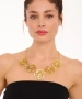 Kiraz Gold Plated Rose Necklace