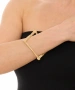 Kiraz Gold Plated Square Bracelet
