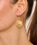Kiraz Gold Plated Sun Earring