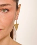 Kiraz Gold Plated Triangle Earring