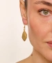 Kiraz Gold Platedn Cube Earring