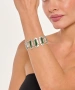 Kiraz Green Enameled Silver Plated Bracelet