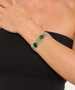 Kiraz Green Enameled Silver Plated Bracelet