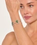 Kiraz Green Enameled Silver Plated Bracelet