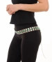 Kiraz Green Stoned Silver Plated Belt