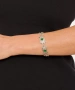 Kiraz Green Stoned Silver Plated Bracelet