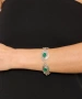 Kiraz Green Stoned Silver Plated Bracelet
