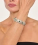 Kiraz Green Stoned Silver Plated Seashell Bracelet