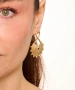 Kiraz Hematite Crystal Stoned Gold Plated Earring