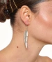 Kiraz Leaf Silver Plated Earring