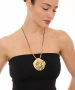 Kiraz Leather Gold Plated Necklace