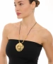 Kiraz Leather Gold Plated Necklace