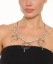 Kiraz Leather Silver Plated Necklace