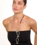 Kiraz Leather Silver Plated Necklace