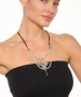 Kiraz Leather Silver Plated Necklace