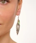 Kiraz Light Green Crystal Stoned Gold Plated Earring