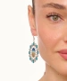 Kiraz Multicolored Enameled Silver Plated Earring