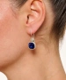 Kiraz Navy Blue Crystal Stoned Silver Plated Earring