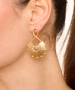 Kiraz Pink Crystal Stoned Gold Plated Earring