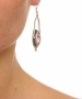 Kiraz Pink Crystal Stoned Silver Plated Earring