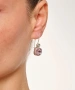 Kiraz Pink Crystal Stoned Silver Plated Earring